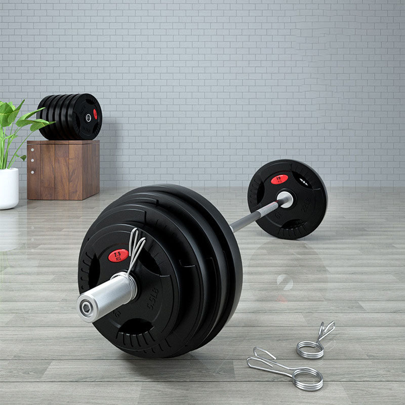 Load image into Gallery viewer, Rubber Covered Men&#39;s Barbell Set
