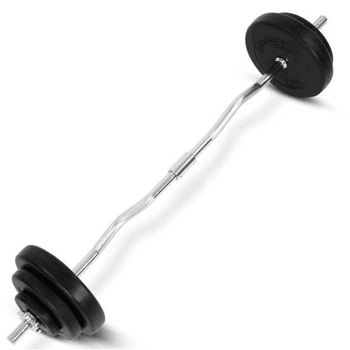 Indoor Men's Fitness Curved Bar Barbell