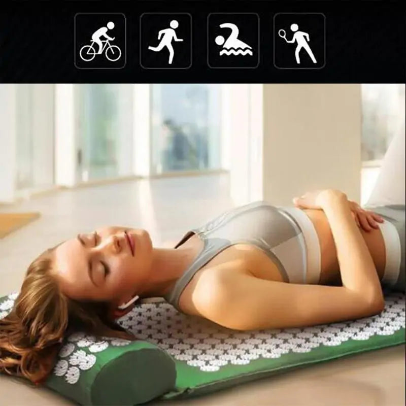 Load image into Gallery viewer, Massager Cushion Acupuncture Yoga Mat
