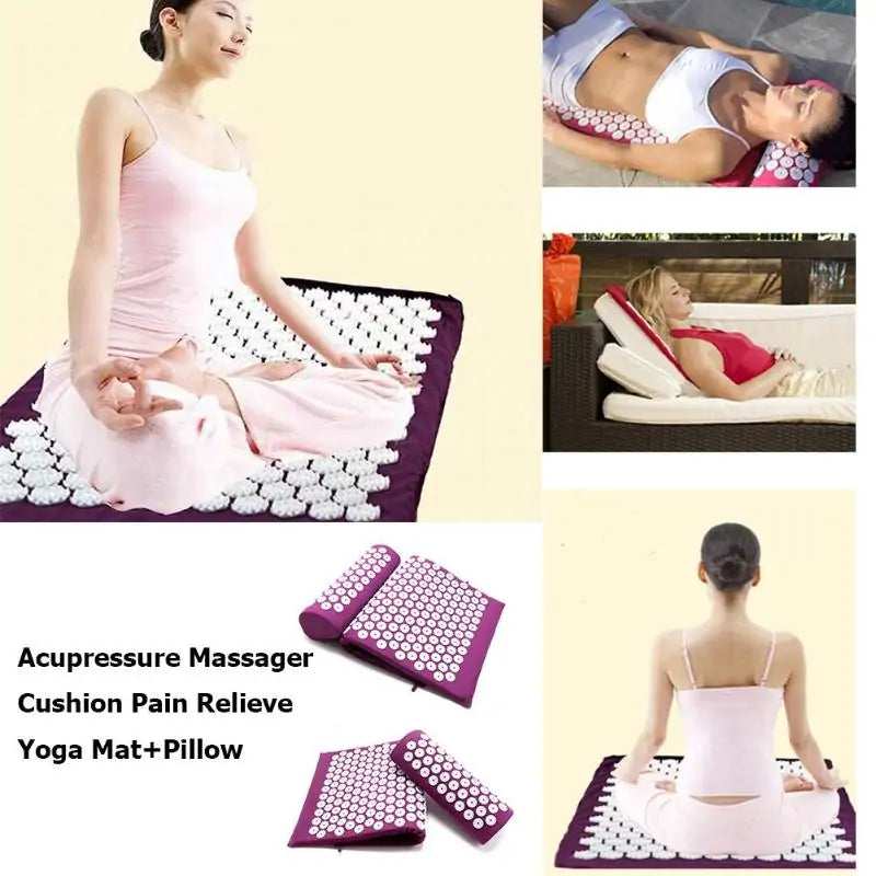 Load image into Gallery viewer, Massager Cushion Acupuncture Yoga Mat
